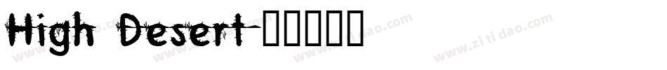 High Desert字体转换